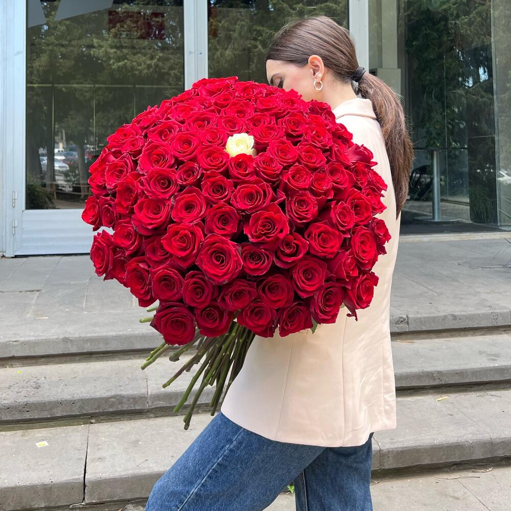 100 red rose